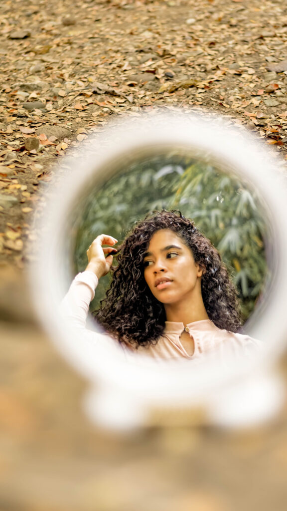 Self Love and Manifestation Aesthetic Reflection Wallpaper
