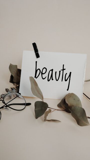 Beauty Aesthetic Manifestation Vision Board Concept Phone Wallpaper