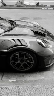 Black and White Porsche 911 GT3 RS Performance Car Wallpaper