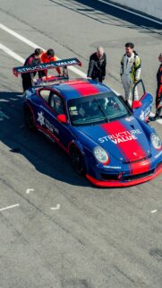 Porsche GT3 Cup Race Car Pit Stop Mobile Wallpaper