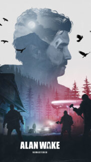 Alan Wake Remastered Dark Forest Silhouette Mobile Wallpaper