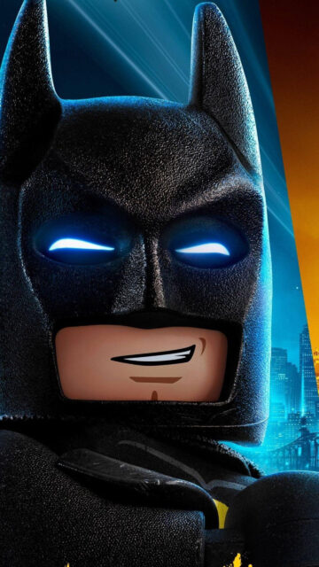 Lego Batman Cinematic Close-up 4K Mobile Wallpaper
