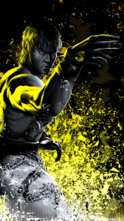 Hwoarang Tekken Dynamic Stance Vertical Mobile Wallpaper