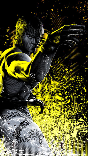 Hwoarang Tekken Dynamic Stance Vertical Mobile Wallpaper