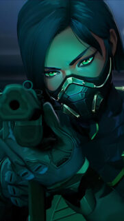 Viper Valorant Tactical Agent Close-up 4K Mobile Wallpaper
