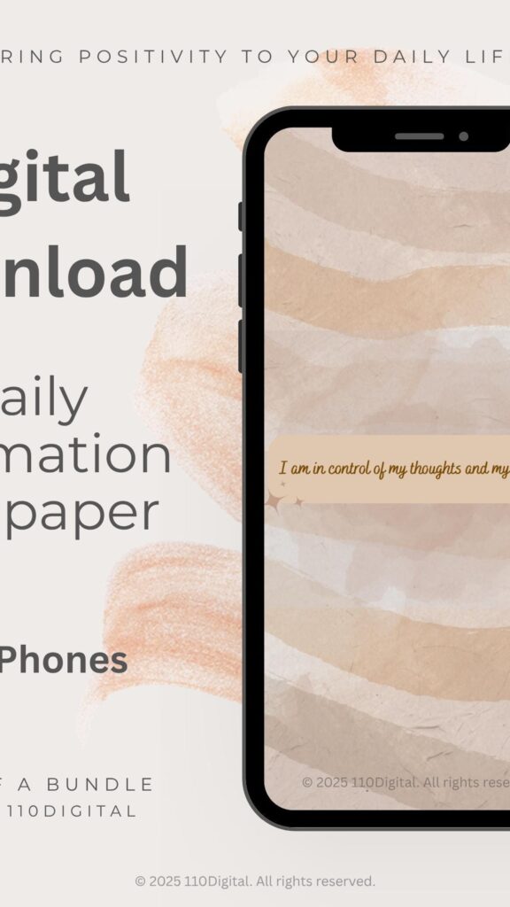 Positive Daily Affirmation Aesthetic for Mindful Manifestation Wallpaper