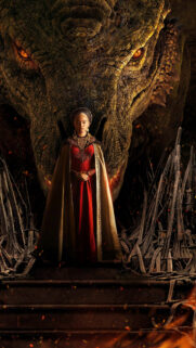 Rhaenyra Targaryen and Syrax Dragon Mobile Wallpaper