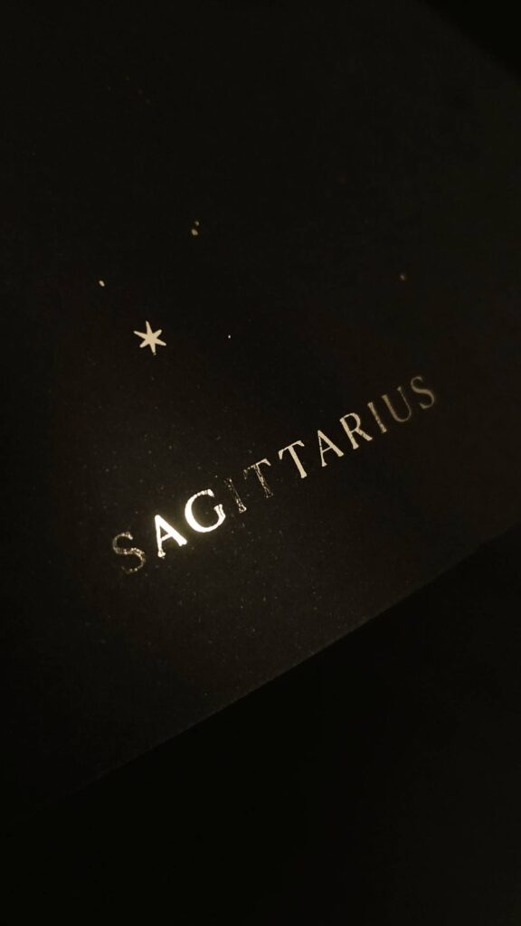 Minimalist Sagittarius Zodiac Constellation and Astrology Aesthetic Wallpaper