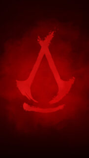 Red Assassin’s Creed Syndicate Style Symbol Mobile Wallpaper