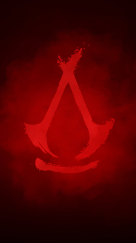 Red Assassin's Creed Syndicate Style Symbol Mobile Wallpaper
