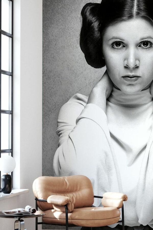 Carrie Fisher Princess Leia Star Wars Portrait Mobile Wallpaper