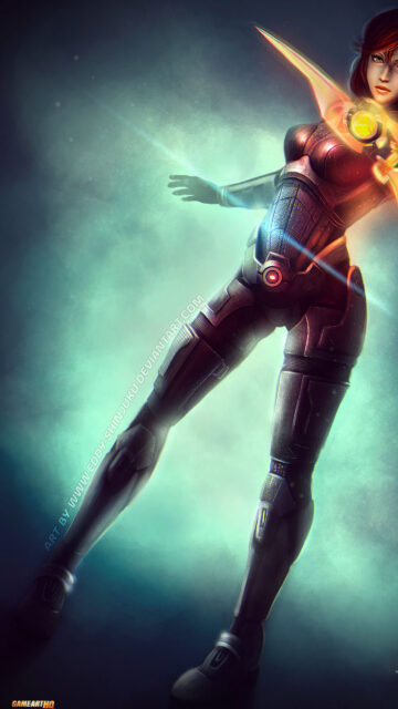 Future Combatant in Tactical Armor Mobile Wallpaper