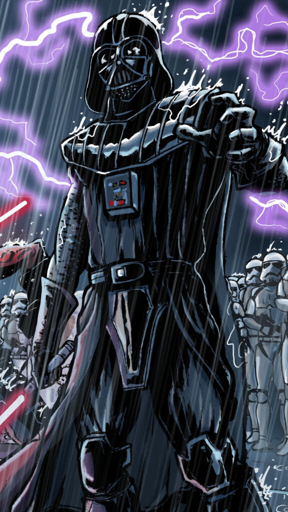 Darth Vader Stormtrooper Command Dark Mobile Wallpaper