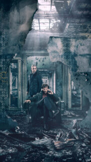 Benedict Cumberbatch and Martin Freeman Sherlock Mobile Wallpaper