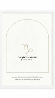 Capricorn Zodiac Ambition and Earth Element Aesthetic Minimalist Wallpaper