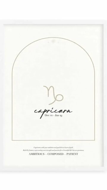 Capricorn Zodiac Ambition and Earth Element Aesthetic Minimalist Wallpaper