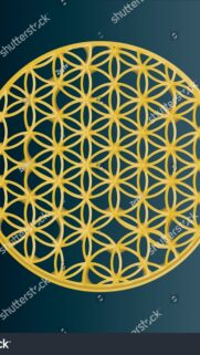 Golden Flower of Life Sacred Geometry Spiritual Energy Wallpaper