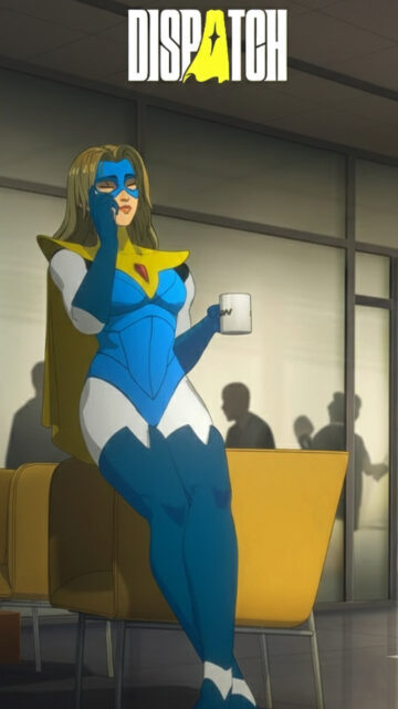 Superheroine Office Break Mobile Wallpaper