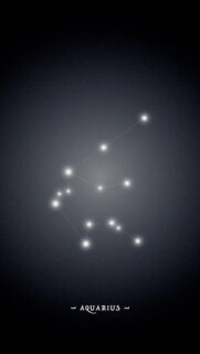 Aquarius Constellation Zodiac Star Sign Minimalist Phone Wallpaper