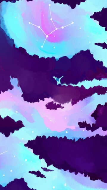 Virgo Constellation Earth Energy Aesthetic Phone Wallpaper