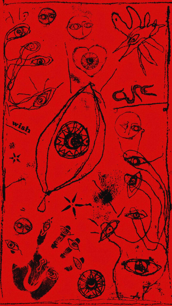 The Cure Wish Album Art Minimalist Aesthetic Mobile Wallpaper
