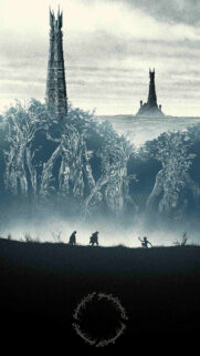Lord of the Rings Dark Fantasy Forest Mobile Wallpaper
