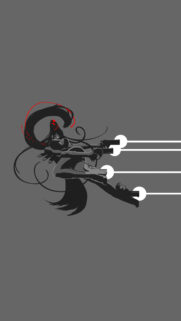Minimalist Bayonetta Gun Action Mobile Wallpaper