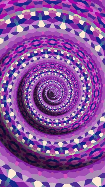 Hypnotic Purple Mandala Spiritual Sacred Geometry Energy Wallpaper