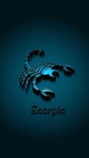 Mystical Scorpio Zodiac Sign 3D Dark Water Aesthetic Phone Wallpaper
