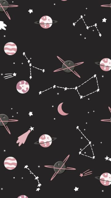 Sagittarius Celestial Constellation and Planets Aesthetic Space Wallpaper