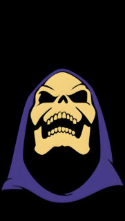 Skeletor Minimalist Illustration Mobile Wallpaper