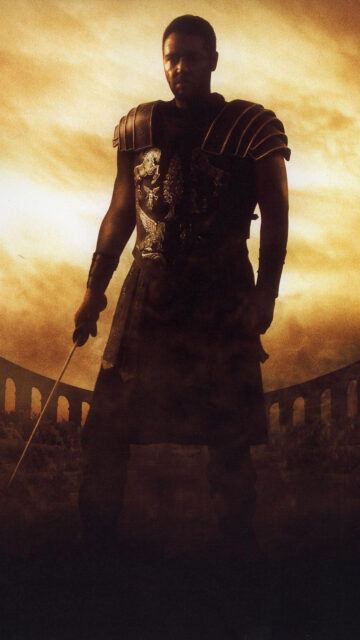 Russell Crowe Warrior Gladiator Cinematic Mobile Wallpaper