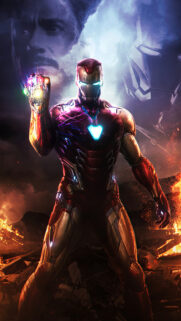 Iron Man Avengers Endgame Heroic Armor 4K Mobile Wallpaper