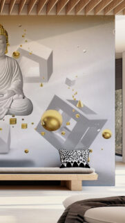 Zen Buddha Sacred Geometry Spiritual Meditation Energy Wallpaper