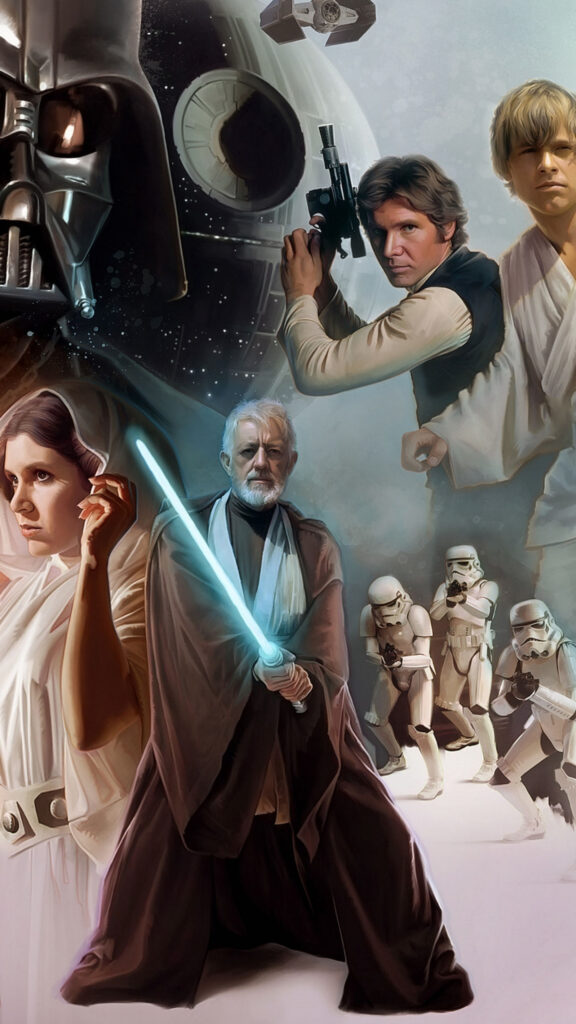 Star Wars A New Hope Tribute 4K Mobile Wallpaper