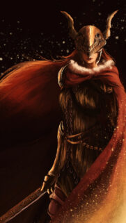 Malenia Blade of Miquella Dark Fantasy Mobile Wallpaper