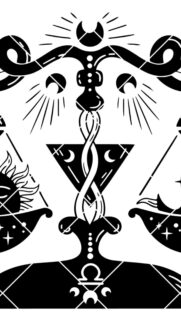 Minimalist Libra Zodiac Balance and Celestial Energy Aesthetic Wallpaper