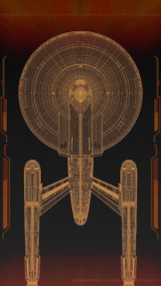 Star Trek Enterprise Wireframe Blueprint Mobile Wallpaper