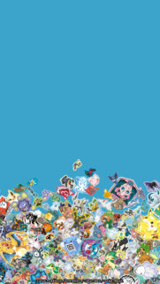 Jumbo Pokémon Collage Art Mobile Wallpaper