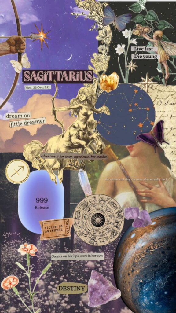 Sagittarius Celestial Wanderer Aesthetic Zodiac Astrology Wallpaper