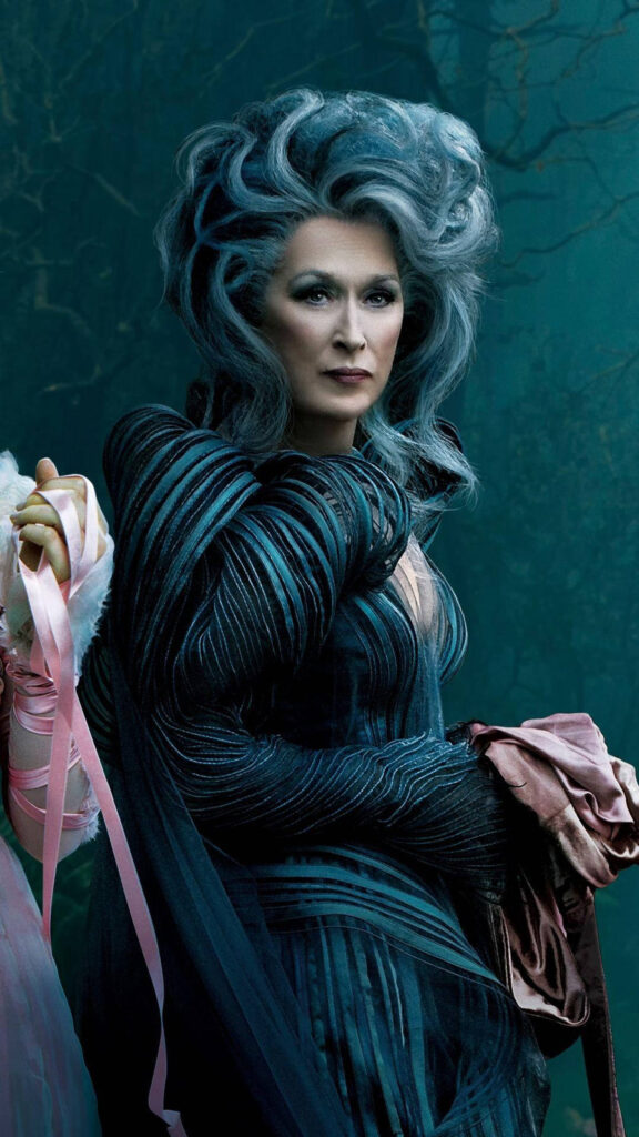 Meryl Streep as The Witch from Into the Woods Mobile Wallpaper