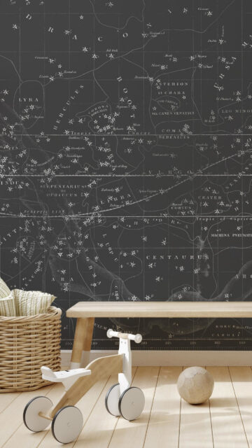 Celestial Star Map Constellation and Zodiac Astrology Background Wallpaper