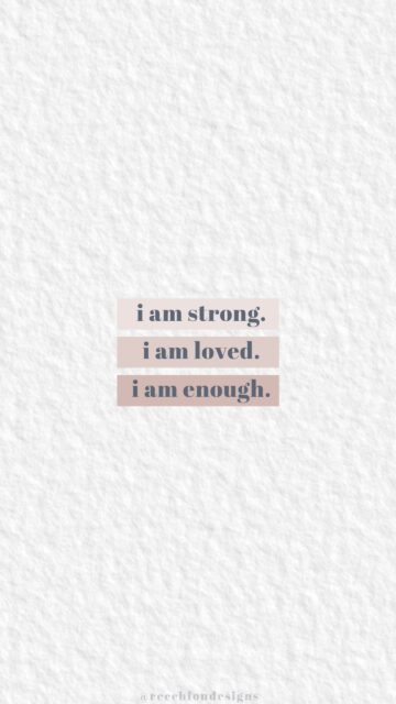 Positive Daily Affirmation Vision Board Aesthetic Phone Wallpaper