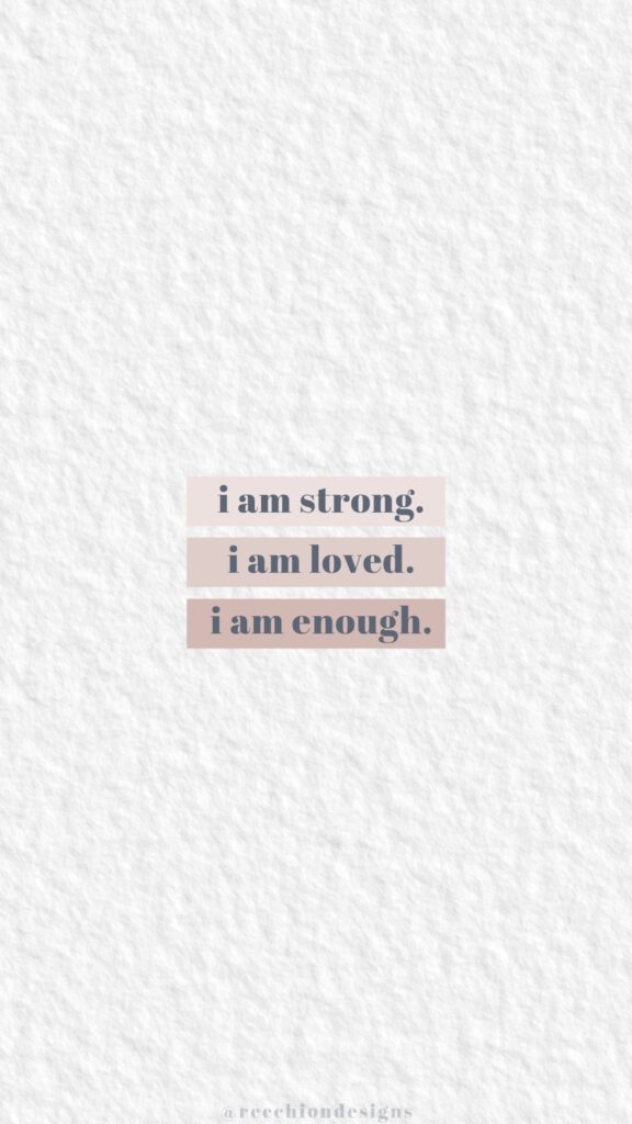 Positive Daily Affirmation Vision Board Aesthetic Phone Wallpaper