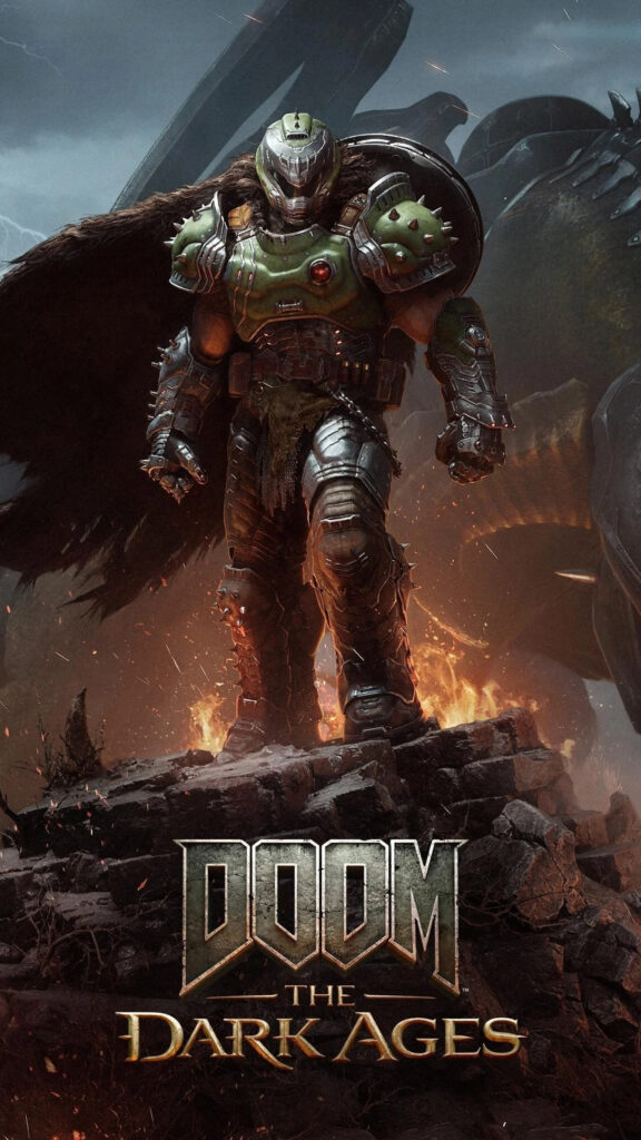DOOM The Dark Ages Doom Slayer Cinematic Mobile Wallpaper