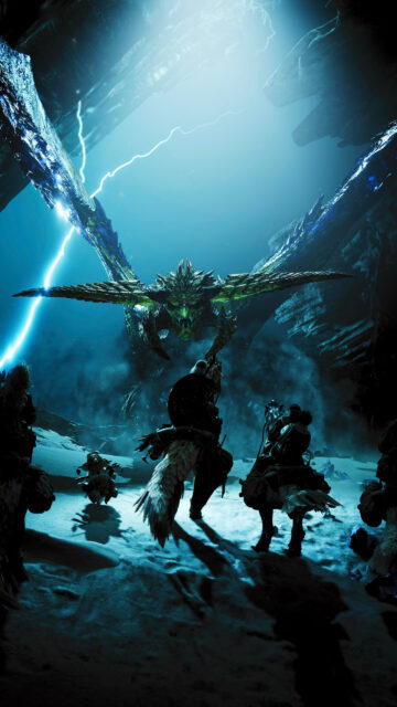 Epic Fantasy Hunter Encounter Mobile Wallpaper