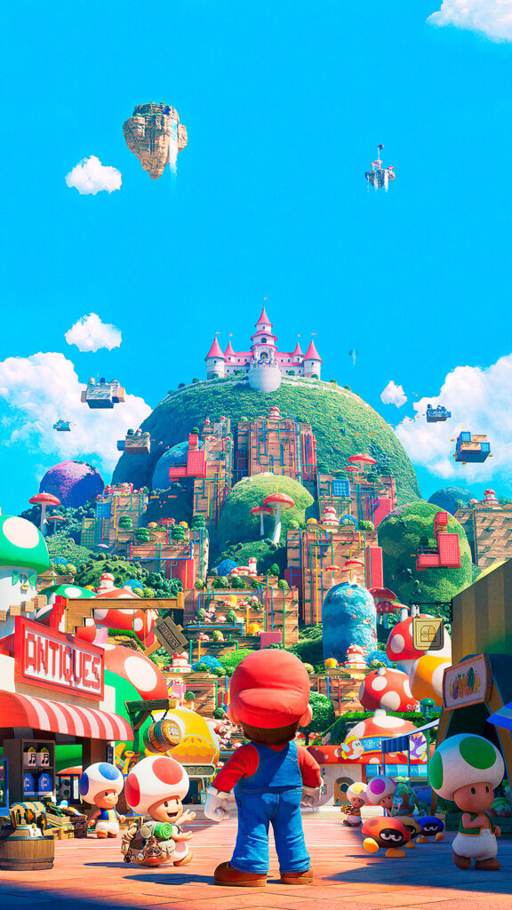 Super Mario Bros. World Exploration Mobile Wallpaper