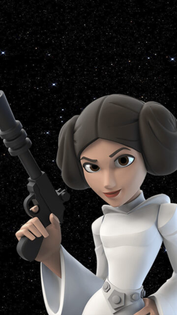 Princess Leia Organa 3D Digital Art Star Wars Mobile Wallpaper