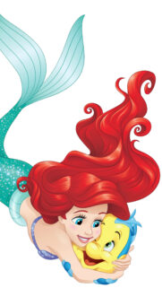 Ariel and Flounder Disney Princess Mobile Wallpaper