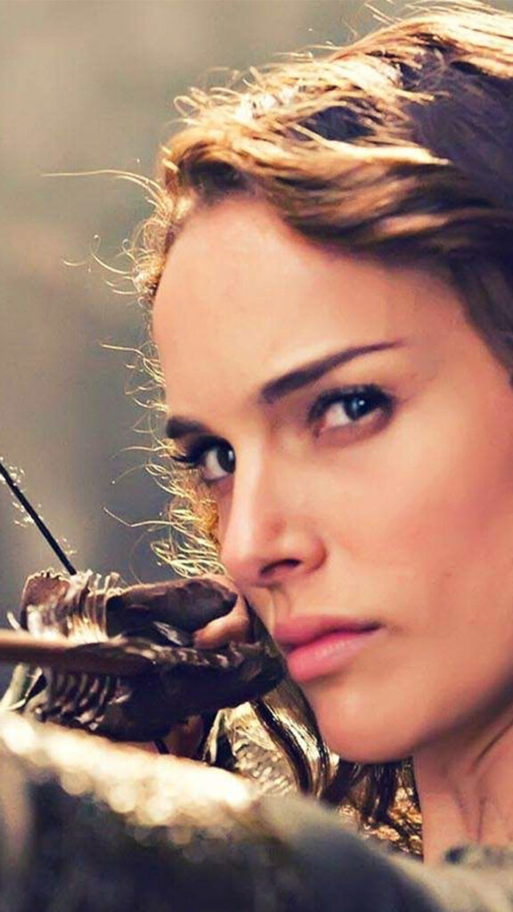 Natalie Portman Archer Portrait Mobile Wallpaper